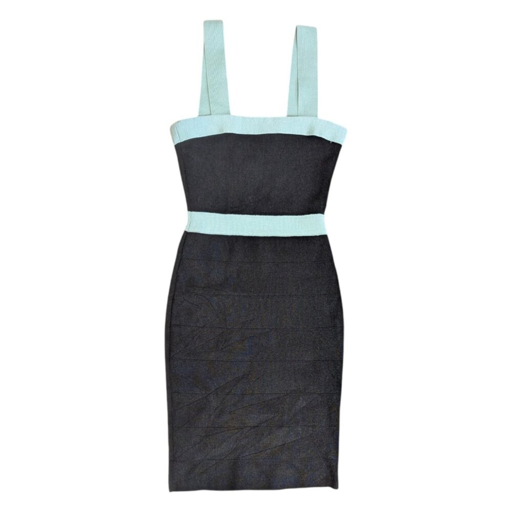 Kardashian Kollection Black Bodycon Knit Dress Small